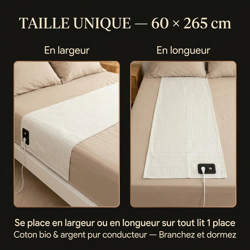 Terralie — Drap plat mise à la terre — taille