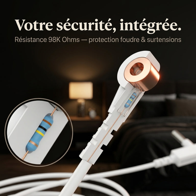 Drap Housse de Mise à la Terre — Décharge Nocturne