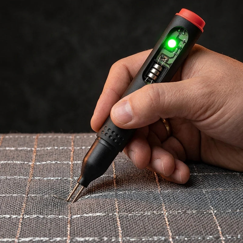 Terralie — Test conductivité drap de mise à la terre LED verte